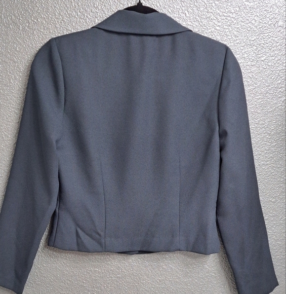 Vintage AGB Olive Green Cropped Jacket  Size 4P - Picture 4 of 9